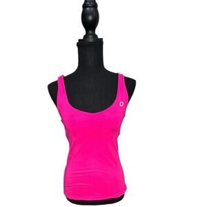 Lorna Jane Active Hot Pink Racerback Tank Top Size XS Athleisure Workout Yoga